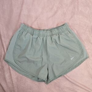 Nike Women's Sage Green Dri-FIT Athletic Shorts